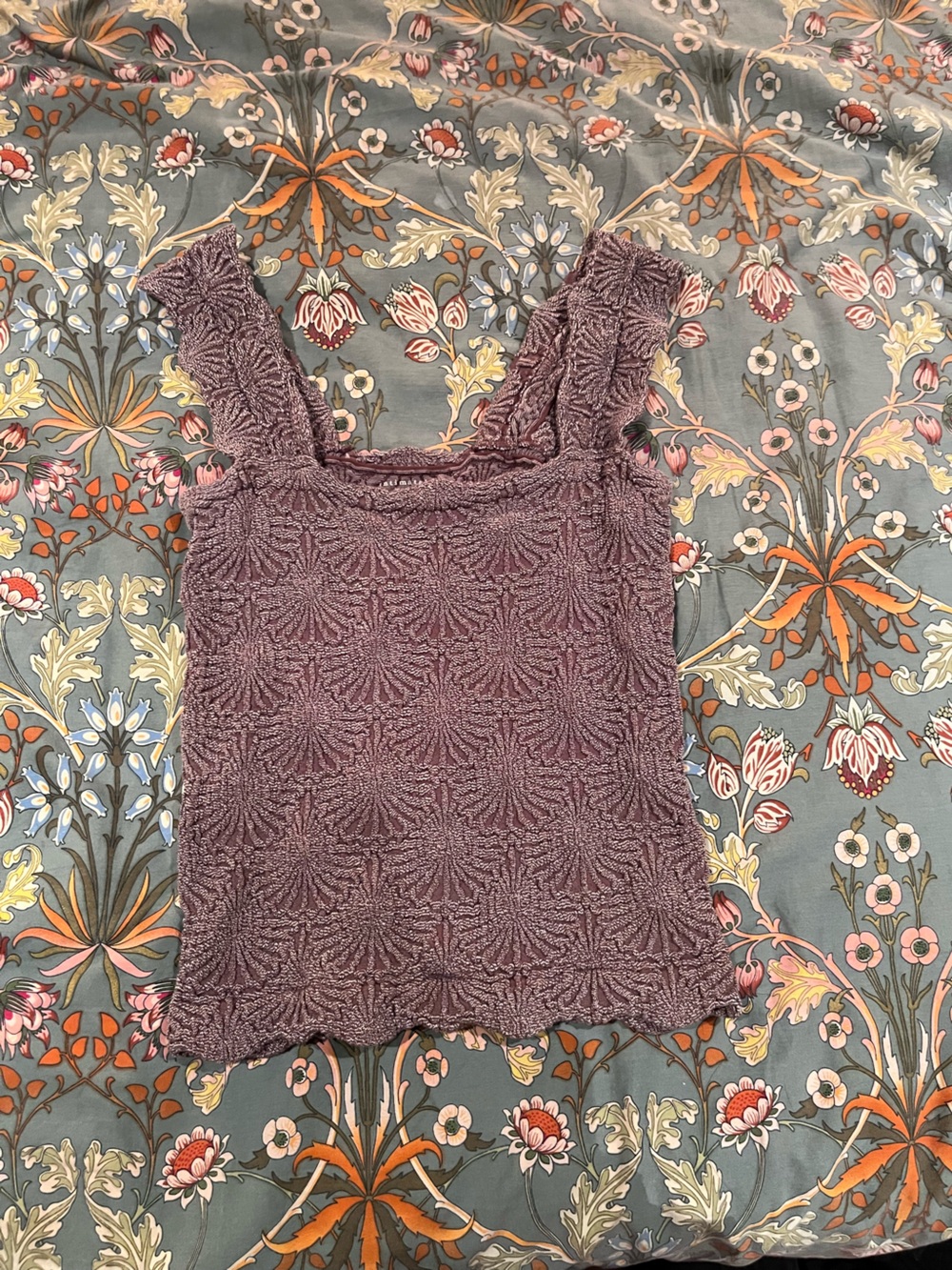 Free People Mauve Textured Tank Camisole